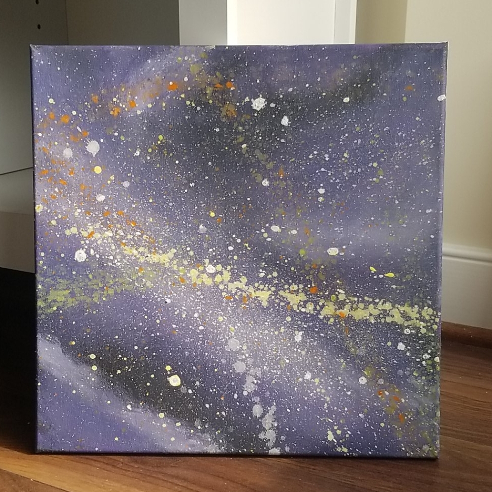 Purple Abstract Painting